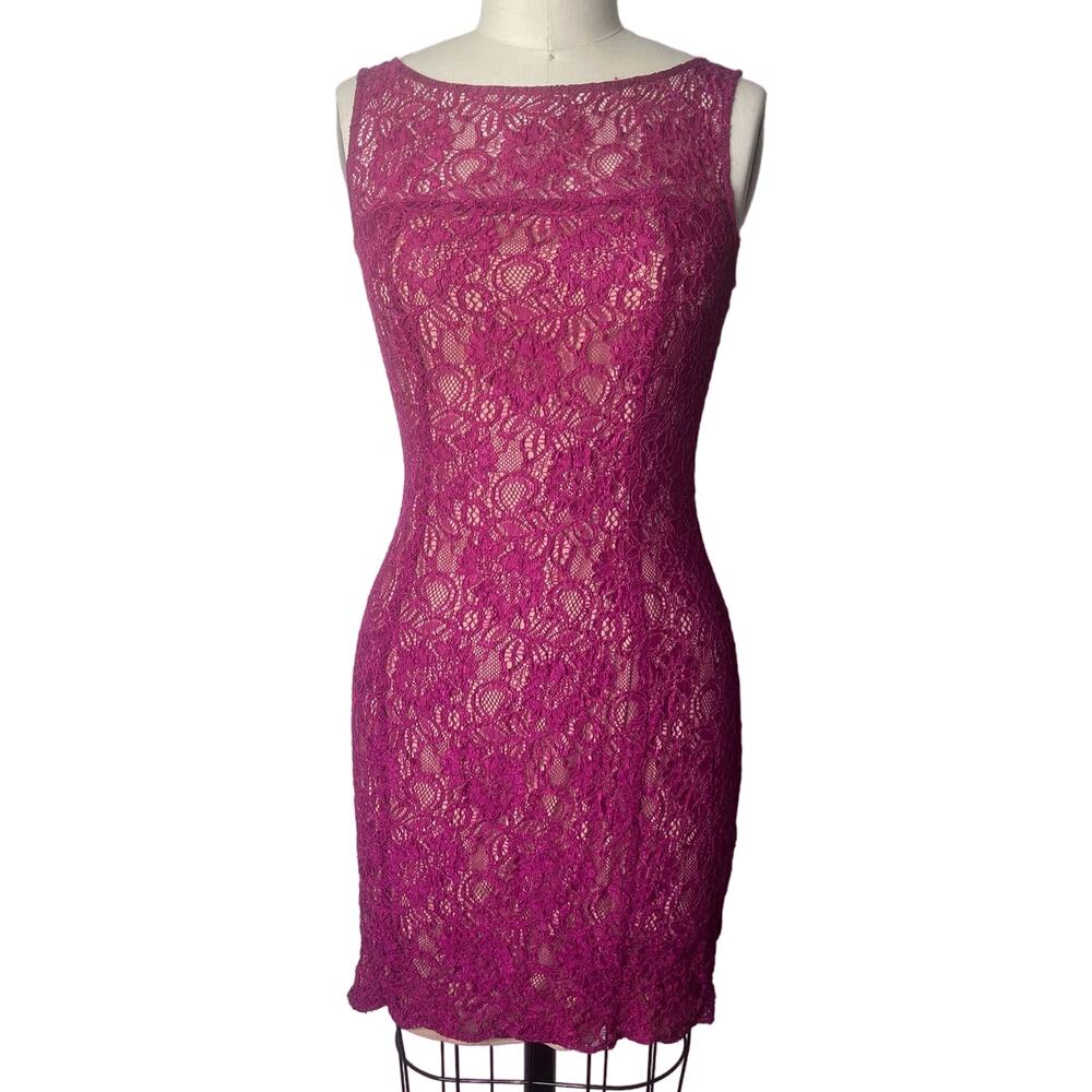 A|X Armani Exchange Berry Lace Body-con Dress Size 4